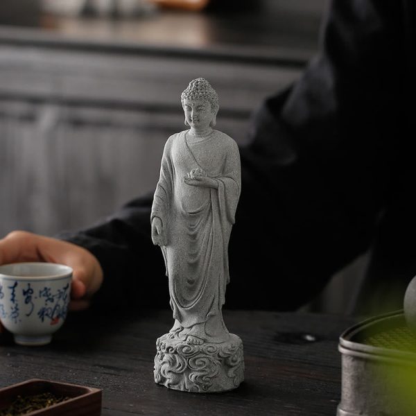 Buddha Stones Meditation Buddha Auspicious Clouds Design Serenity Home Decoration Online - Image 2