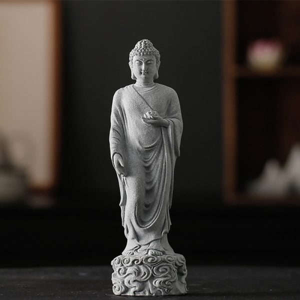 Buddha Stones Meditation Buddha Auspicious Clouds Design Serenity Home Decoration Online