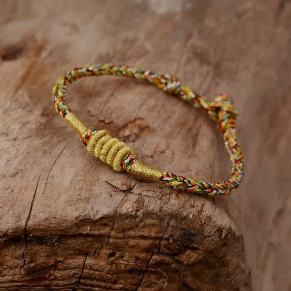 Buddha Stones Handmade Colorful King Kong Knot Protection Braid String Bracelet Fashion - Image 3