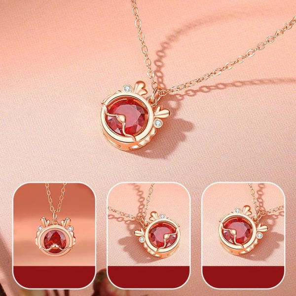 Buddha Stones 925 Sterling Silver Year Of The Dragon Luck Red Zircon Necklace Pendant Bracelet Earrings Ring (Extra 30% Off | USE CODE: FS30) Fashion - Image 5