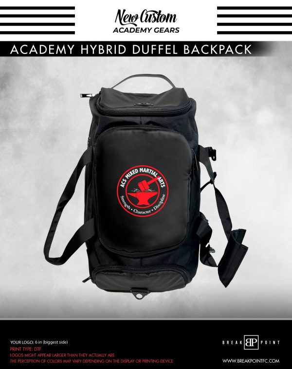 ACS MMA Academy Hybrid Duffel Backpack #1224 Online Hot Sale
